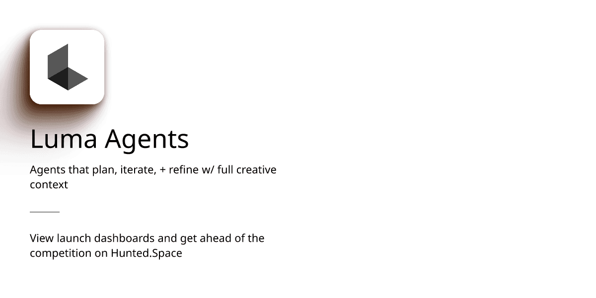 Luma Agents | Product Hunt launch dashboard (179 upvotes | 10 comments)