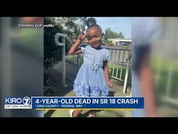 4-year-old killed after pursuit ends in crash along King County highway