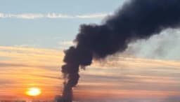 A fire was reported at the Nizhnegorsk power substation in ...