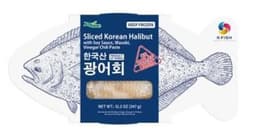 Sliced Korean Halibut and Flounder Sashimi products ...