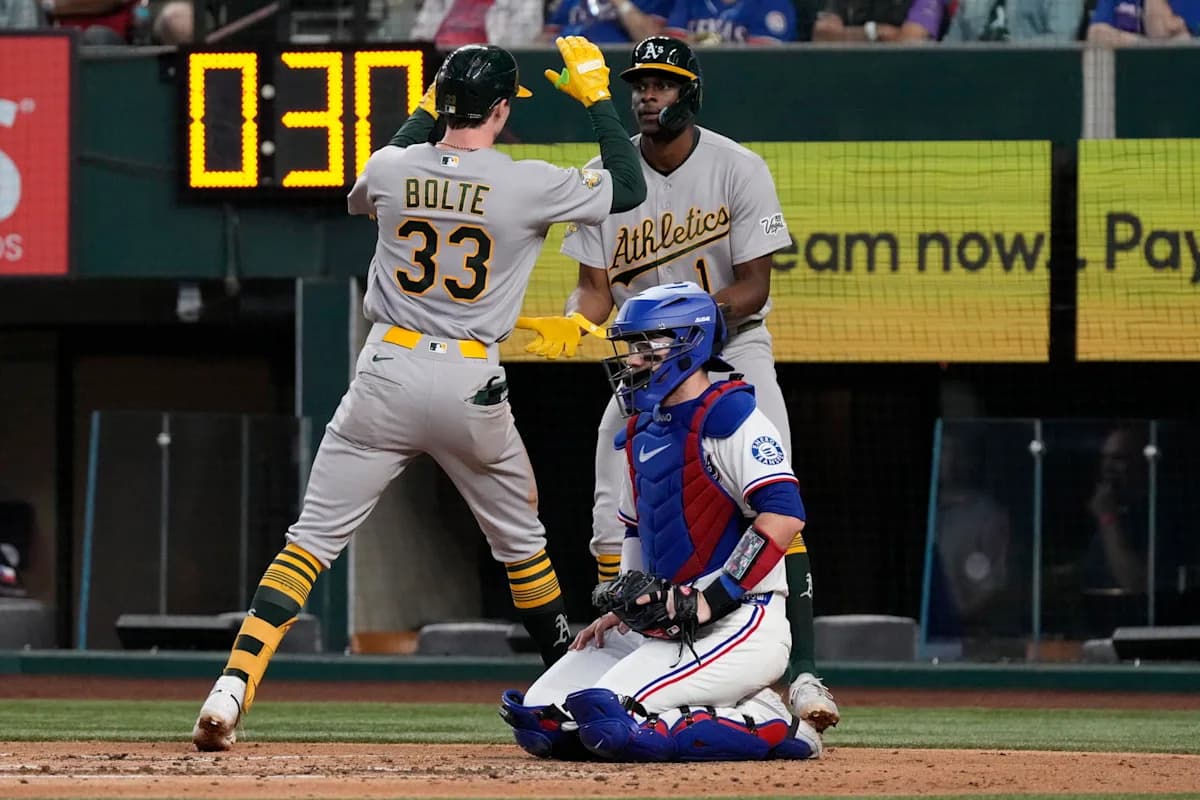 Henry Bolte's First Multi-Homer Game Confirms A's Changing Roster ...