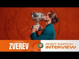 Alexander Zverev final post-match interview | Roland-Garros 2026