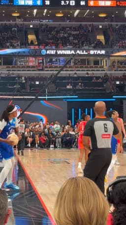 @WNBA: COURT BEAT THE BUZZER 🚨

She put Team Spoon up 81-64 to end the first half strong!

#WNBAAllStar2026...