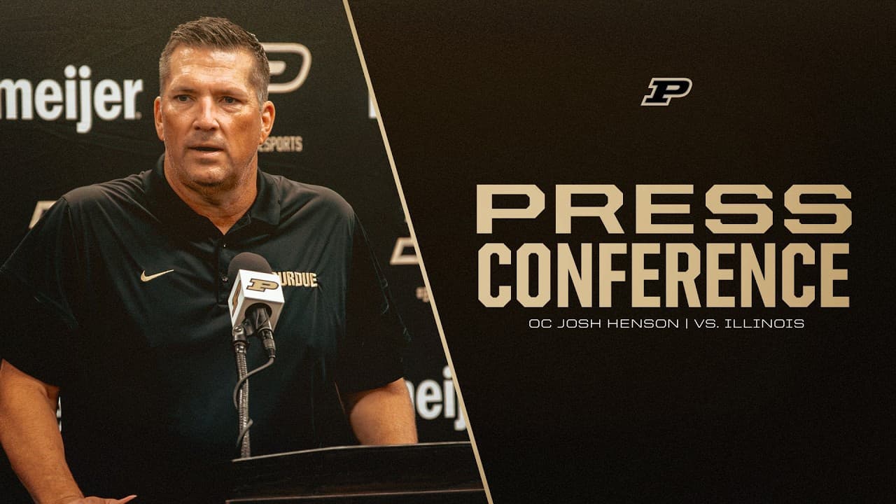 OC Josh Henson Weekly Press Conference vs Illinois