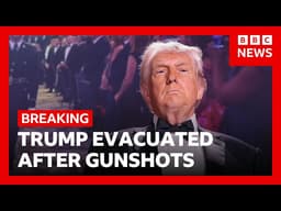 Donald Trump rushed from White House Correspondents' Dinner after gunshots fired | BBC News