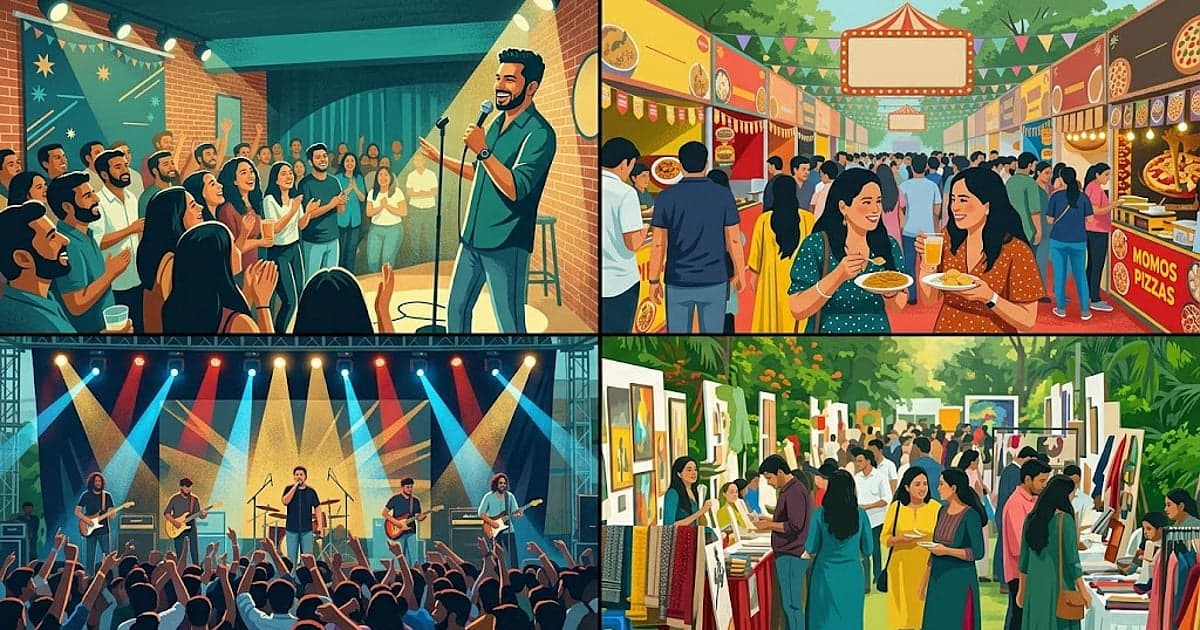 Stand-up comedy, food festivals, music and more