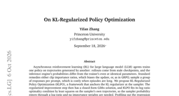 On KL-Regularized Policy Optimization