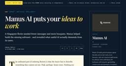 Manus AI - General Purpose AI Agents - YesPress