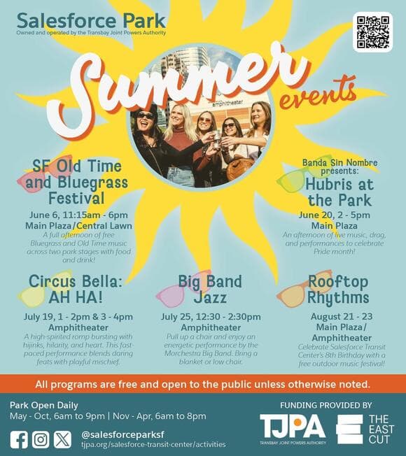Free Summer Events at Salesforce Park