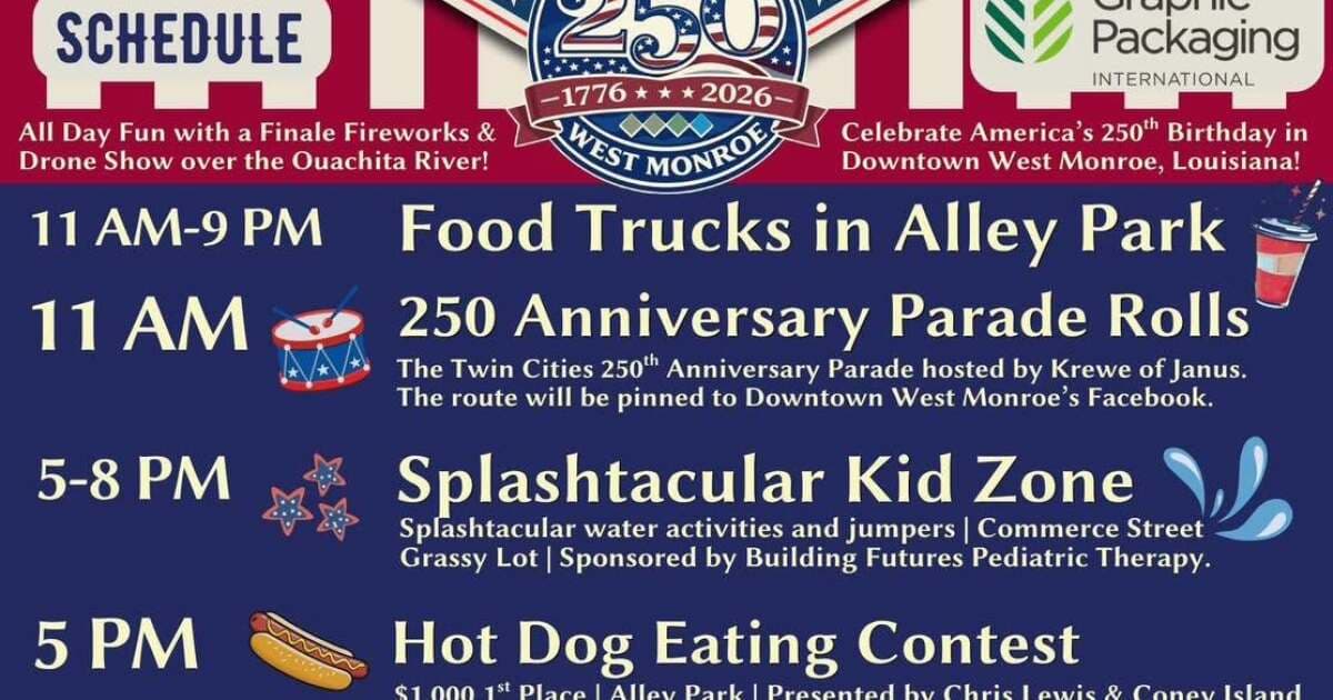 July 4th Celebration in Downtown West Monroe - KEDM