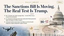 The Sanctions Bill Is Moving. The Real Test Is Trump.
