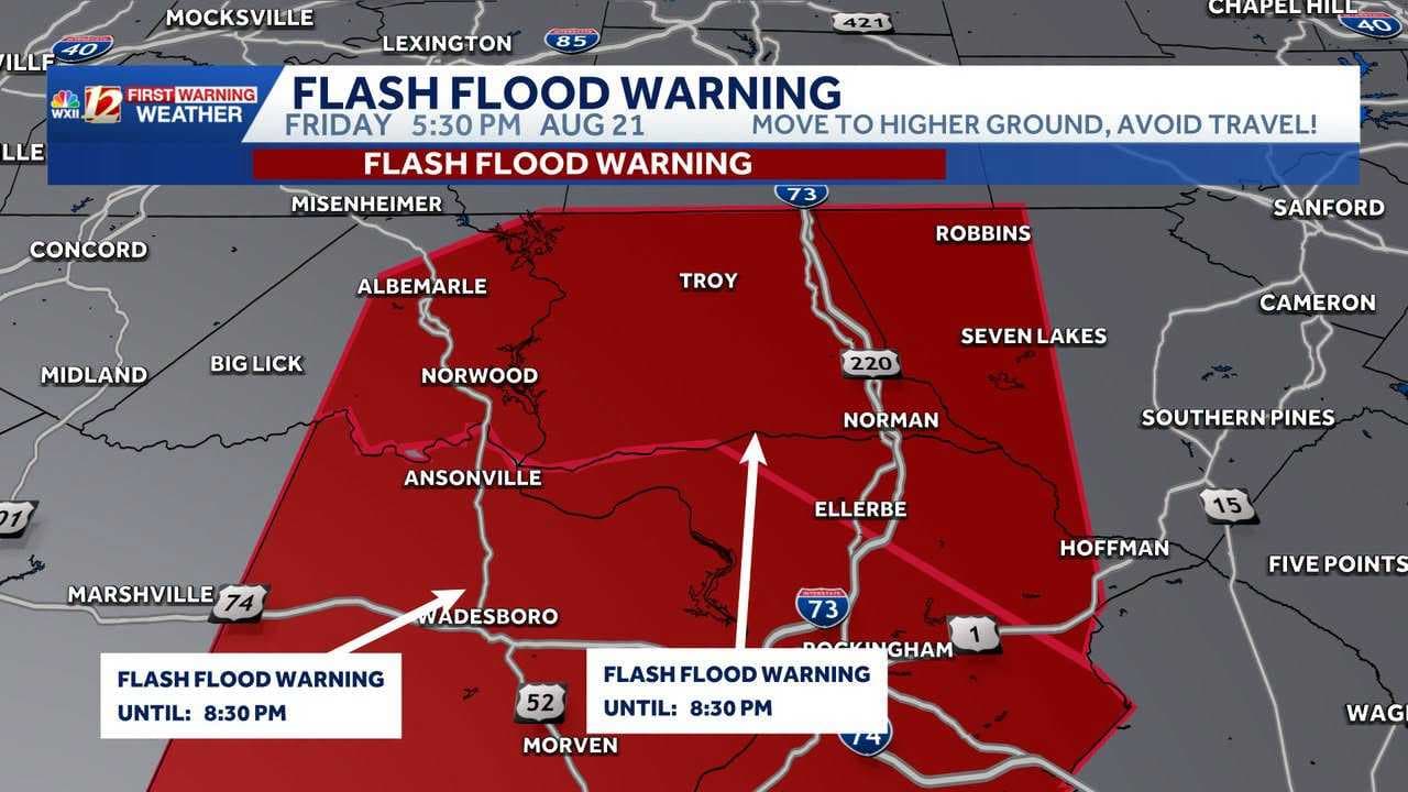 Real-time updates: Storms, flood risk in the Piedmont Triad
