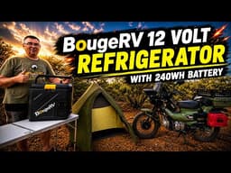 BougeRV 12 Volt 20L 21qt Portable Refrigerator with 240Wh Battery Fridge Review
