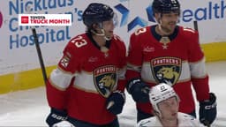 Verhaeghe's natural hat trick