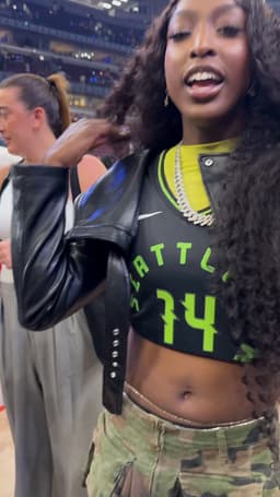@WNBA reposted: "I'm comin' drippy outside" 🤣

Of course Aydin needed his own fit check, featuri...