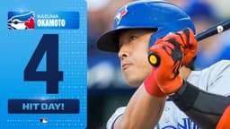 Kazuma Okamoto becomes MLB's 1st Japanese-born rookie since 2023 to have a 4-hit game! 😯