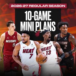 @MiamiHEAT: Donâ€™t just follow whatâ€™s next... be here for it!

Secure your seat for 10 canâ€™t miss matchups ...