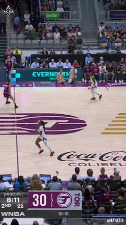 @LVAces: Pure from three 😏

@cgray209 // #ALLINLV https://t.co/tSI5DanW6N