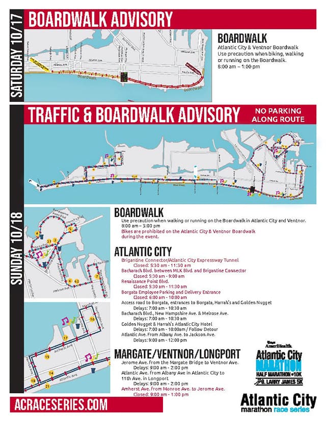 Weekend Traffic & Boardwalk Advisory