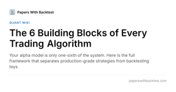 The 6 Building Blocks of Every Trading Algorithm