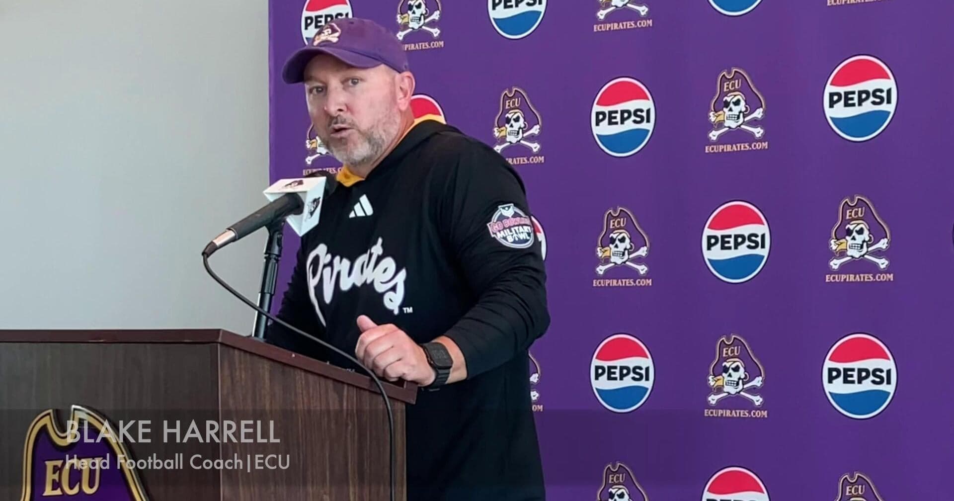 Video: ECU's Harrell shouts out Pirate Nation, preps for N.C. Central