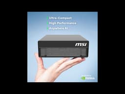 MSI EdgeXpert AI Supercomputer Desktop 🔥 NVIDIA GB10 Blackwell + ARM Power Beast!