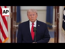 Trump offers few new details on Iran military operation in national address