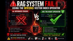 Vector Database Crash Using WRONG Index Operator Failure RAG Systems