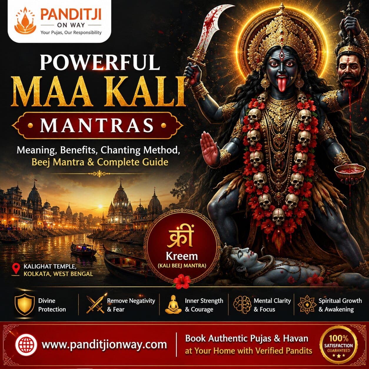 Powerful Maa Kali Mantras | Benefits, Meaning & Chanting Guide