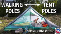 Pitching With Trekking Poles | Big Agnes String Ridge VST 1.5