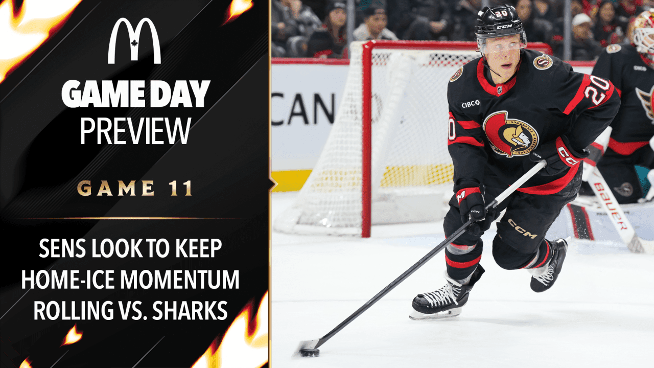 Senators look to keep home-ice momentum rolling against ...