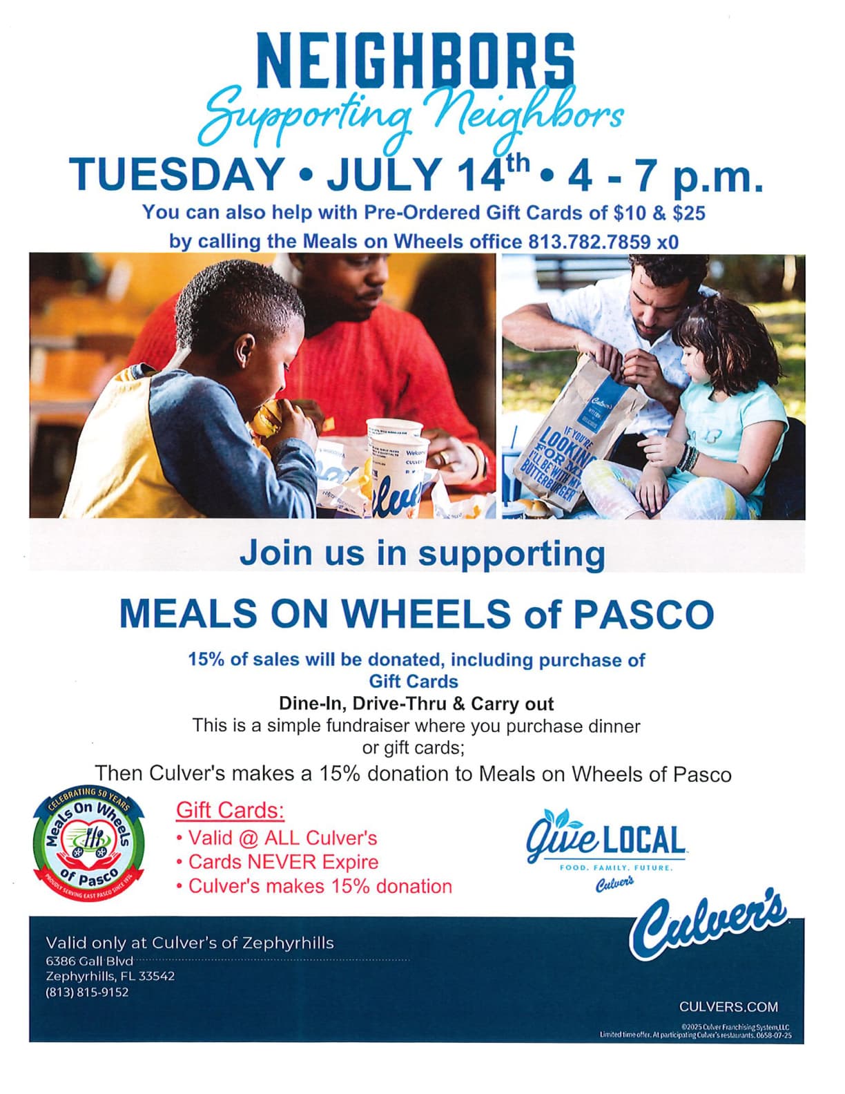 Culver's Share Event