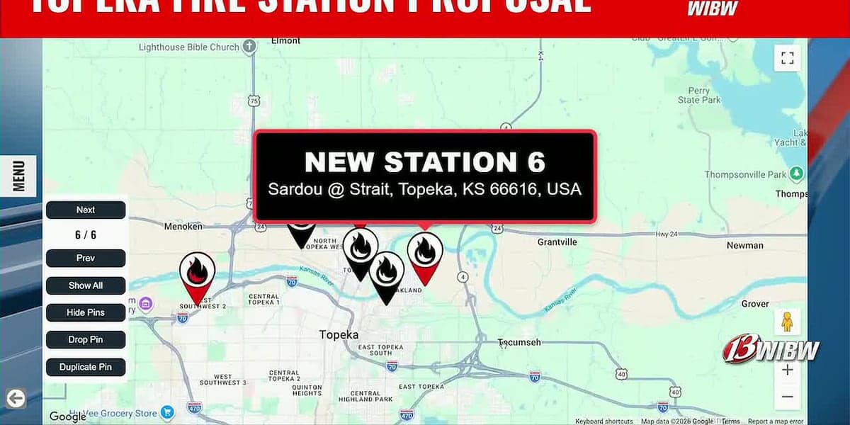 New memo outlines phased fire station moves, new build in Topeka