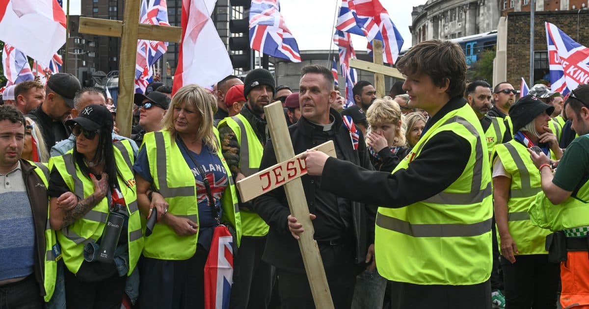 Tommy Robinson Rally and Cross-Carrying Controversy