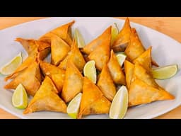 EASY HOME-MADE SAMOSAS #samosa #samosarecipe #samosapockets #recipes #beefsamosas