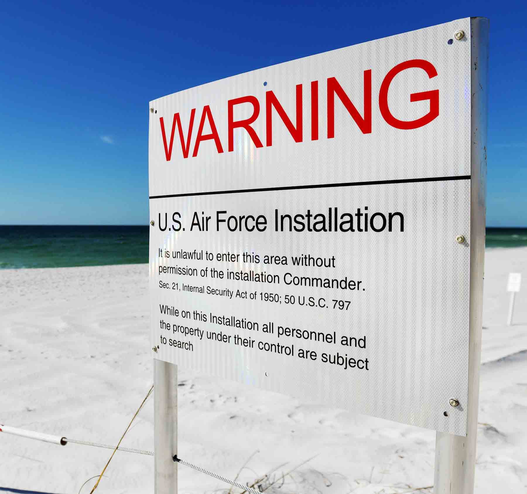 Unauthorized entry into Eglin test areas can be costly