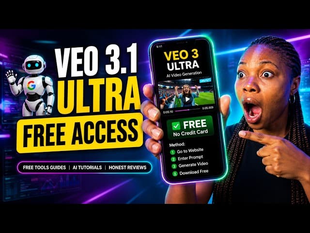Google Veo 3 — official 4-month Pro free trial with ~40k credits