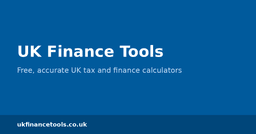 Side Hustle Tax Calculator: Salary Plus Side Income | UKFT