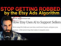 Etsy Ads AI Algorithm Survival Guide: Wasting Money Costs Your Shop Sales.