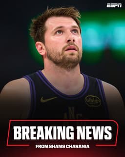 @ShamsCharania: Los Angeles Lakers star Luka Doncic is out indefinitely due to a left hamstring injury, sources tell...