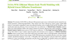 SANA-WM: Efficient Minute-Scale World Modeling with Hybrid Linear Diffusion Transformer