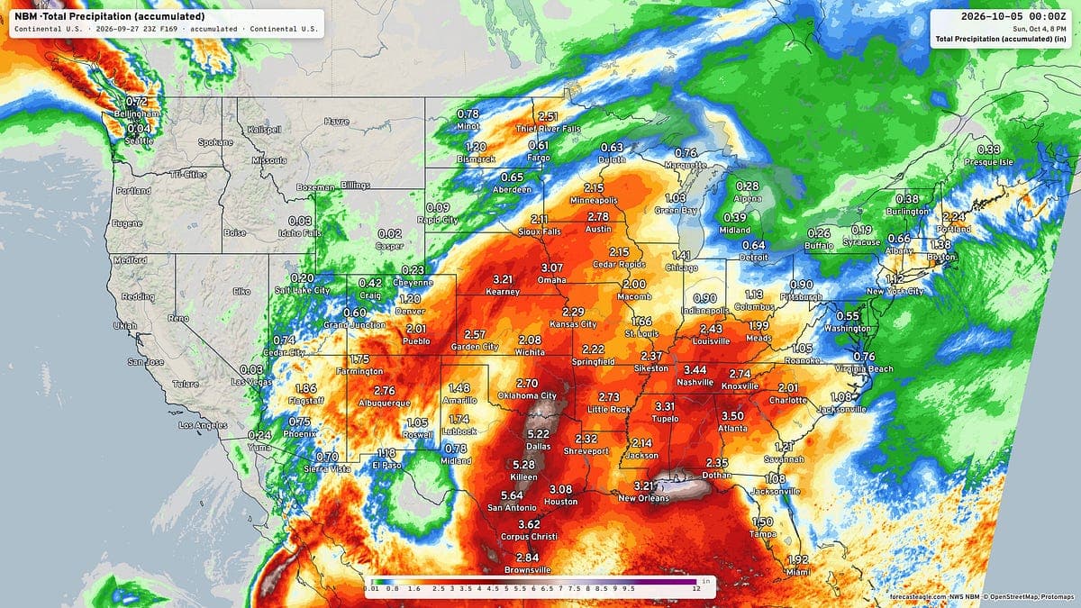 September 27, 2026 Sunday Weather Update
