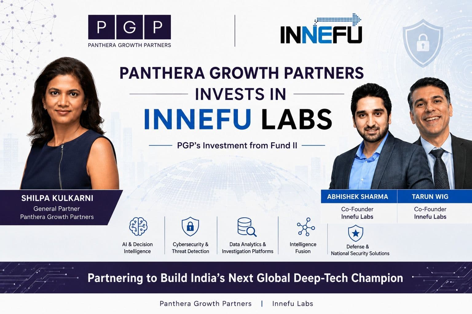 Indian AI company Innefu Labs secures USD 30 million funding from Singapore's Panthera Growth Partners