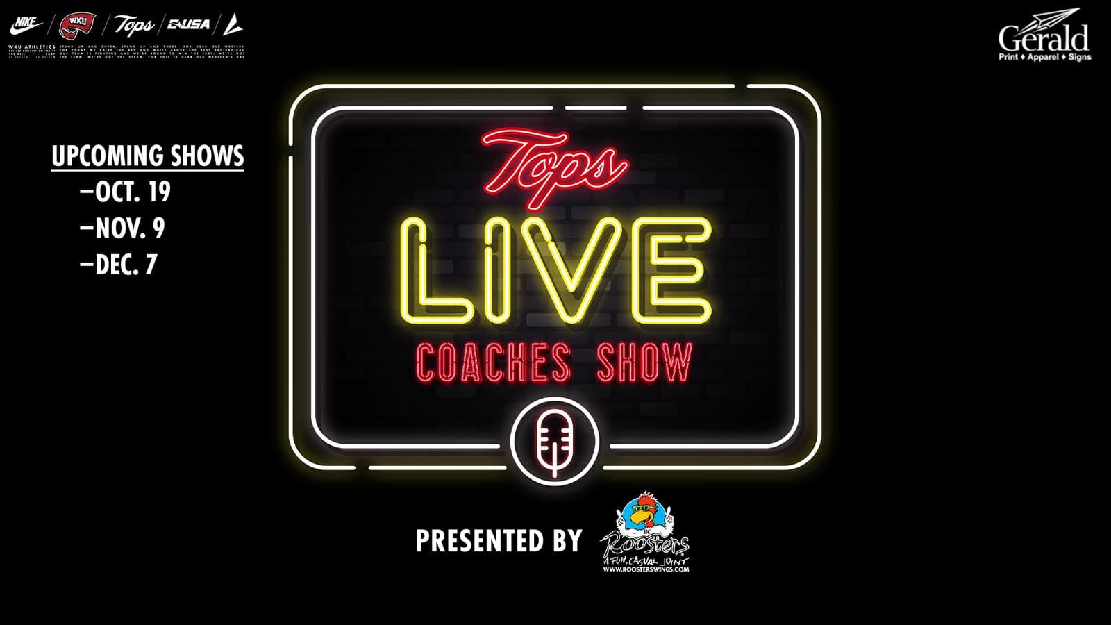 Tops Live Coaches Show Returns Monday, Oct. 19