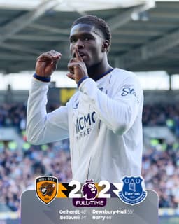 @premierleague: The points are shared in a thrilling match between @HullCity and @Everton 🤝 https://t.co/4j2dNXFI9A