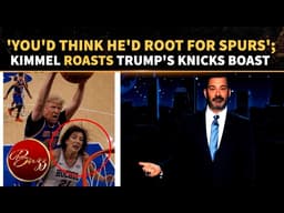 Kimmel Gets BRUTAL On Trump's Knicks Game Plan; Crowd ERUPTS On Vietnam War, Spurs, NBA AI Jokes