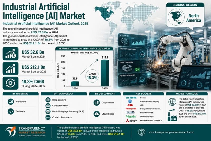 Industrial Artificial Intelligence (AI) Market to Surpass USD