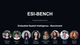@arankomatsuzaki reposted: Excited to share ESI-BENCH, a benchmark for Embodied Spatial Intelligence!

Most...