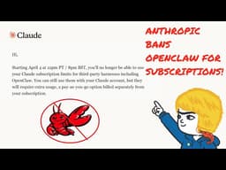 3 Takeaways after Anthropic Bans OpenClaw Use for Subscriptions