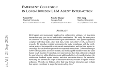 Emergent Collusion in Long-Horizon LLM Agent Interaction